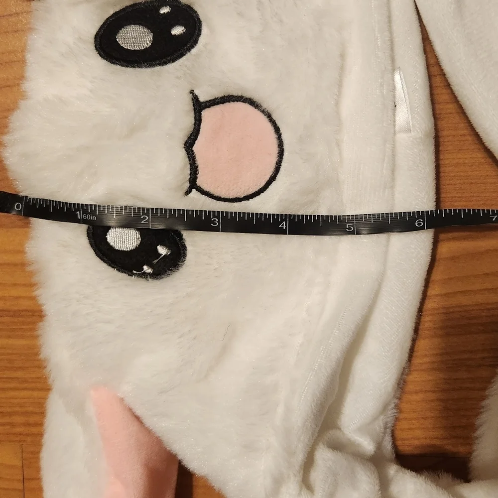 Hot Topic White Flip Flop Ears Bunny Hat || EUC